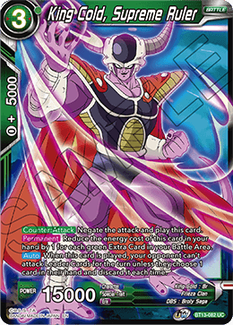 King Cold, Supreme Ruler (Uncommon) [BT13-082] | Good Games Adelaide SA