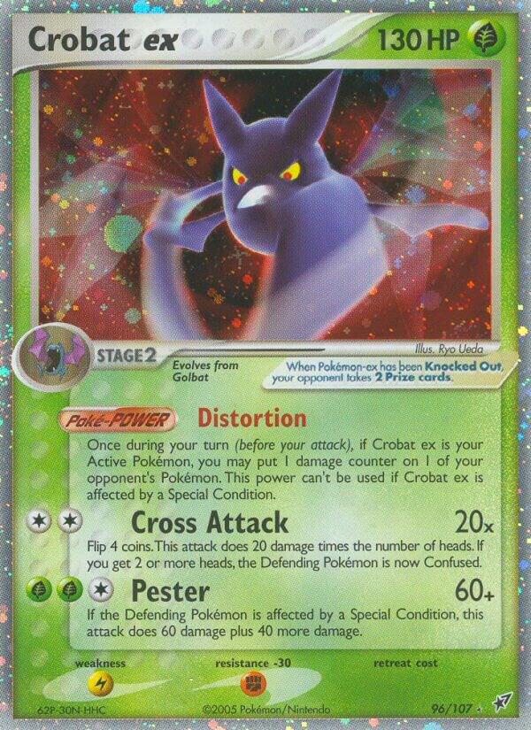 Crobat ex 96/107 (Deoxys)  - Holofoil | Good Games Adelaide SA