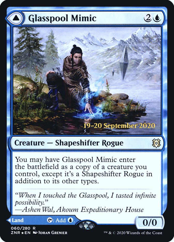 Glasspool Mimic // Glasspool Shore  [Zendikar Rising Prerelease Promos] | Good Games Adelaide SA