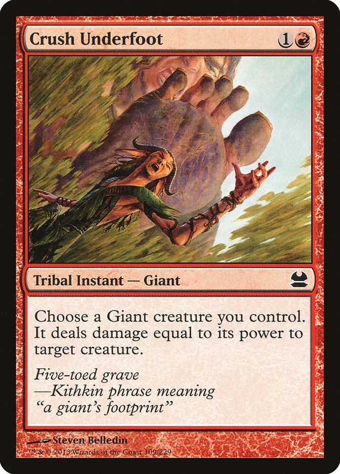 Crush Underfoot 109 (Modern Masters)  - Foil | Good Games Adelaide SA