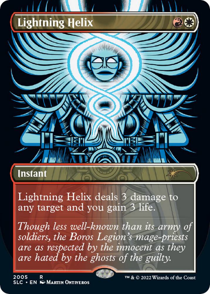 Lightning Helix 2005 (Secret Lair: 30th Anniversary Countdown Kit)  - Borderless Foil | Good Games Adelaide SA