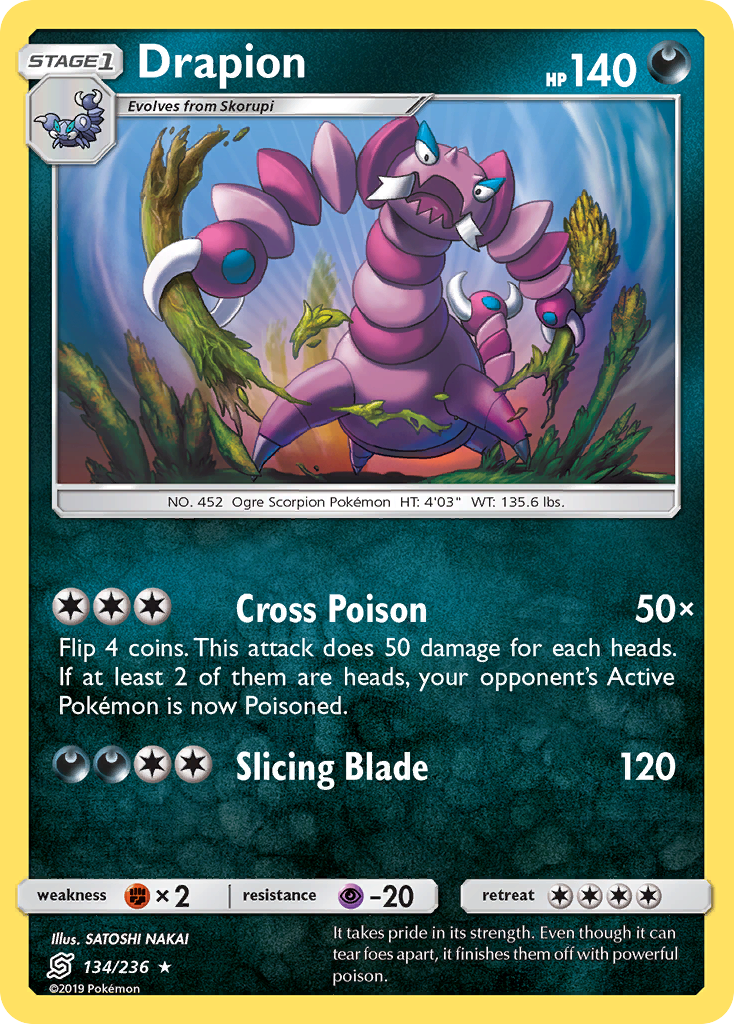 Drapion (134/236) [Sun & Moon: Unified Minds] | Good Games Adelaide SA