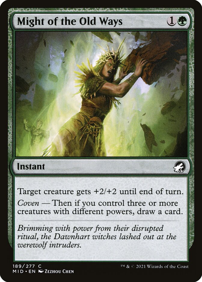 Might of the Old Ways 189 (Innistrad: Midnight Hunt)  | Good Games Adelaide SA