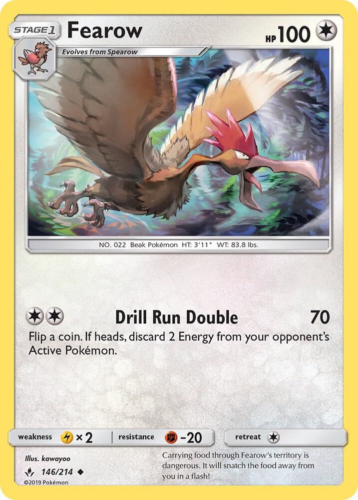 Fearow 146/214 (SM - Unbroken Bonds)  | Good Games Adelaide SA