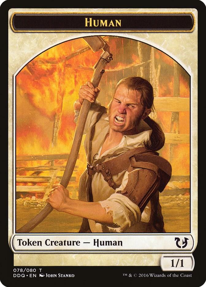 Human Token 78 (Duel Decks: Blessed vs. Cursed)  | Good Games Adelaide SA