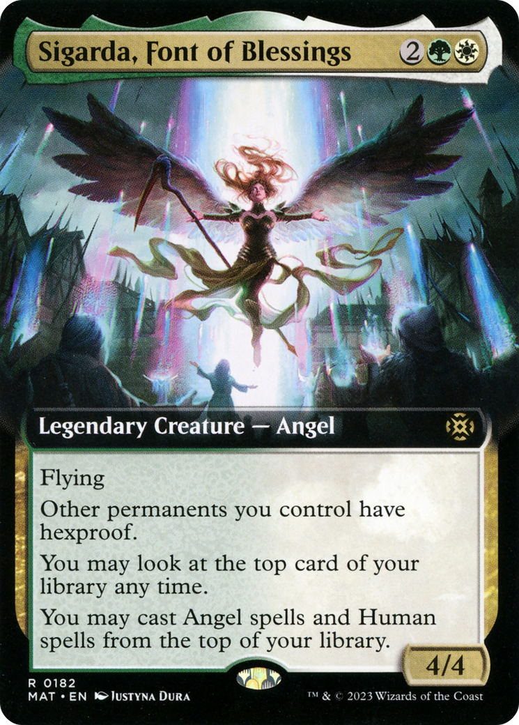 Sigarda, Font of Blessings (Extended Art) [March of the Machine: The Aftermath] | Good Games Adelaide SA
