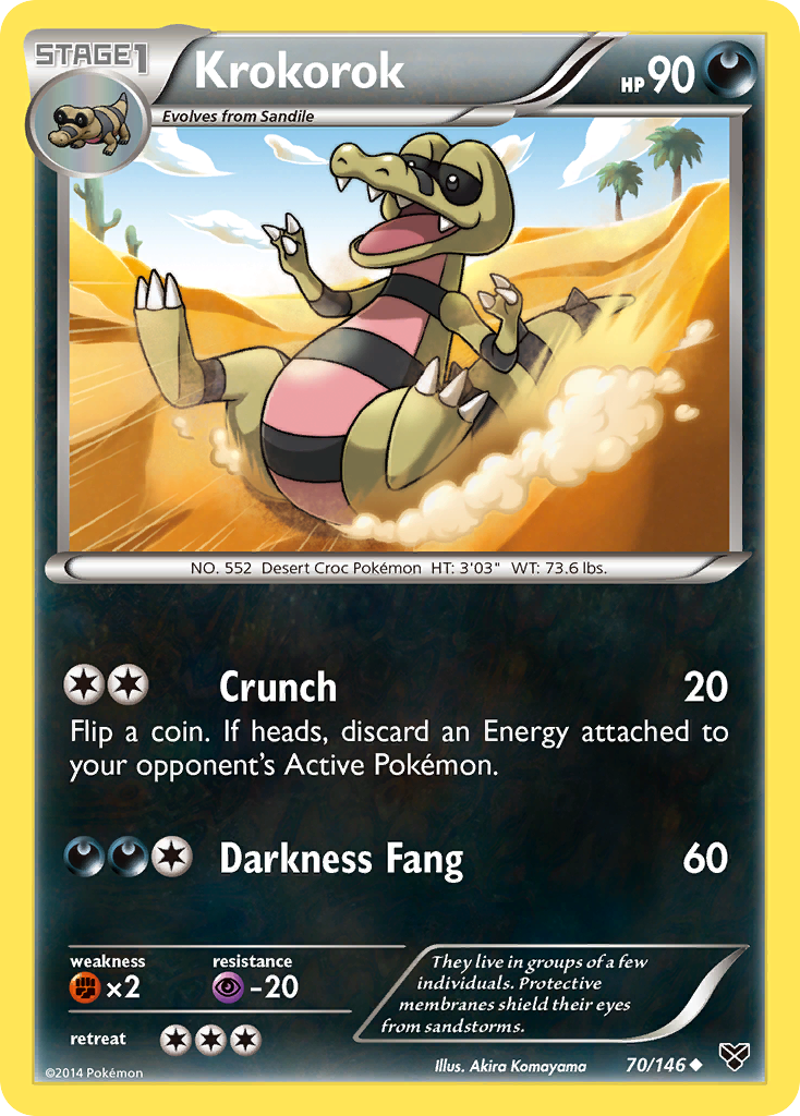 Krokorok (70/146) [XY: Base Set] | Good Games Adelaide SA
