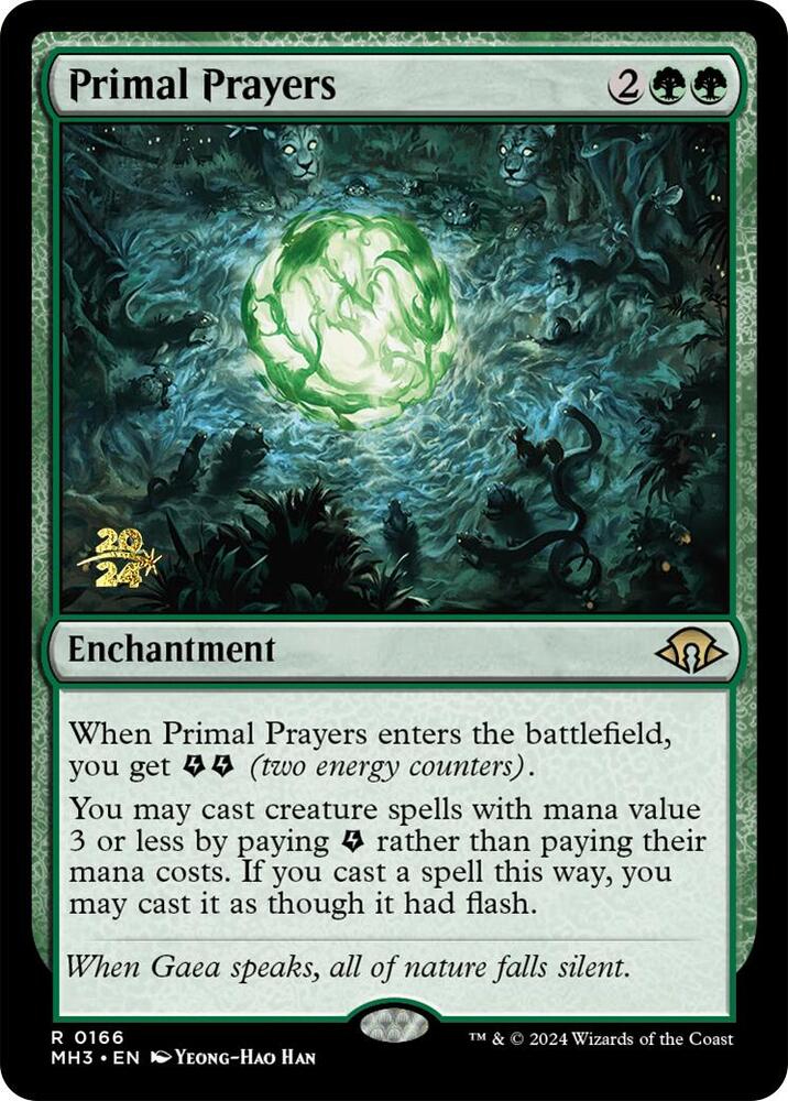 Primal Prayers 166 (Prerelease Cards)  - Foil | Good Games Adelaide SA