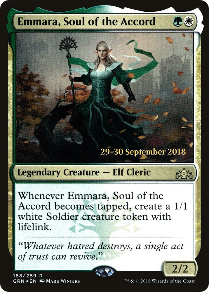 Emmara Soul of the Accord 168 (Prerelease Cards)  - Foil | Good Games Adelaide SA