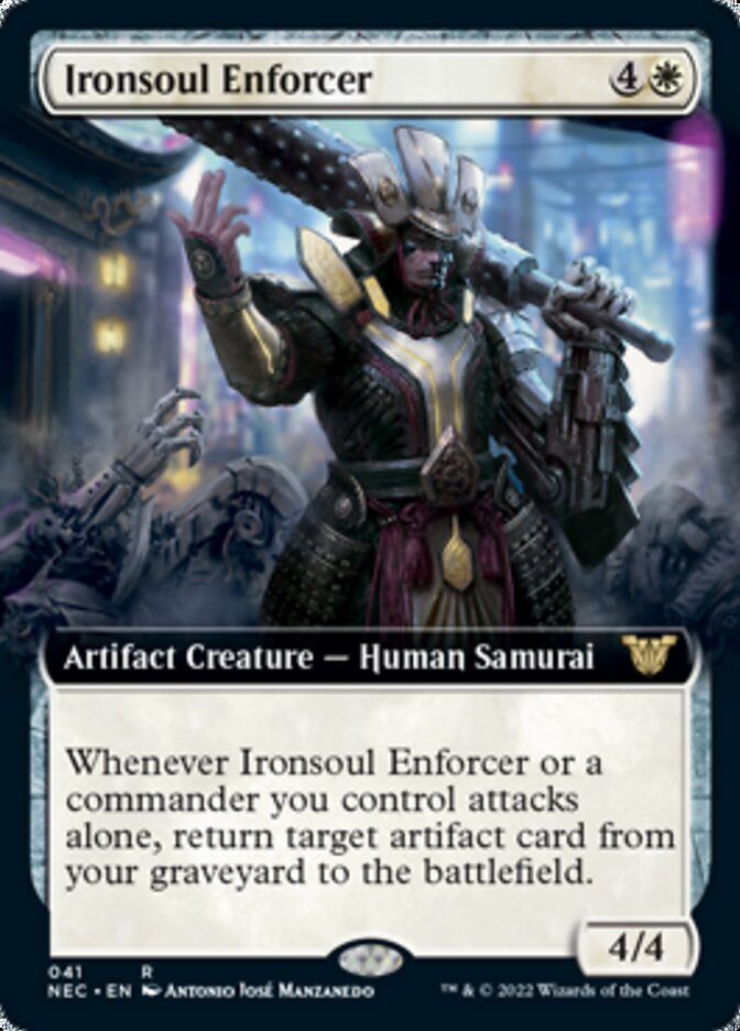 Ironsoul Enforcer (Extended) [Kamigawa: Neon Dynasty Commander] | Good Games Adelaide SA