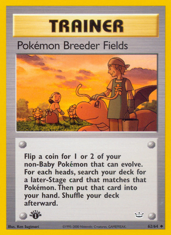 Pokemon Breeder Fields (62/64) [Neo Revelation 1st Edition] | Good Games Adelaide SA