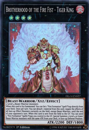 Brotherhood of the Fire Fist - Tiger King [FIGA-EN027] Super Rare | Good Games Adelaide SA