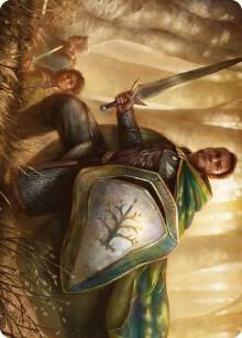 Boromir Warden of the Tower Art Card 1 (Art Series: Universes Beyond: The Lord of the Rings: Tales of Middle-earth)  | Good Games Adelaide SA