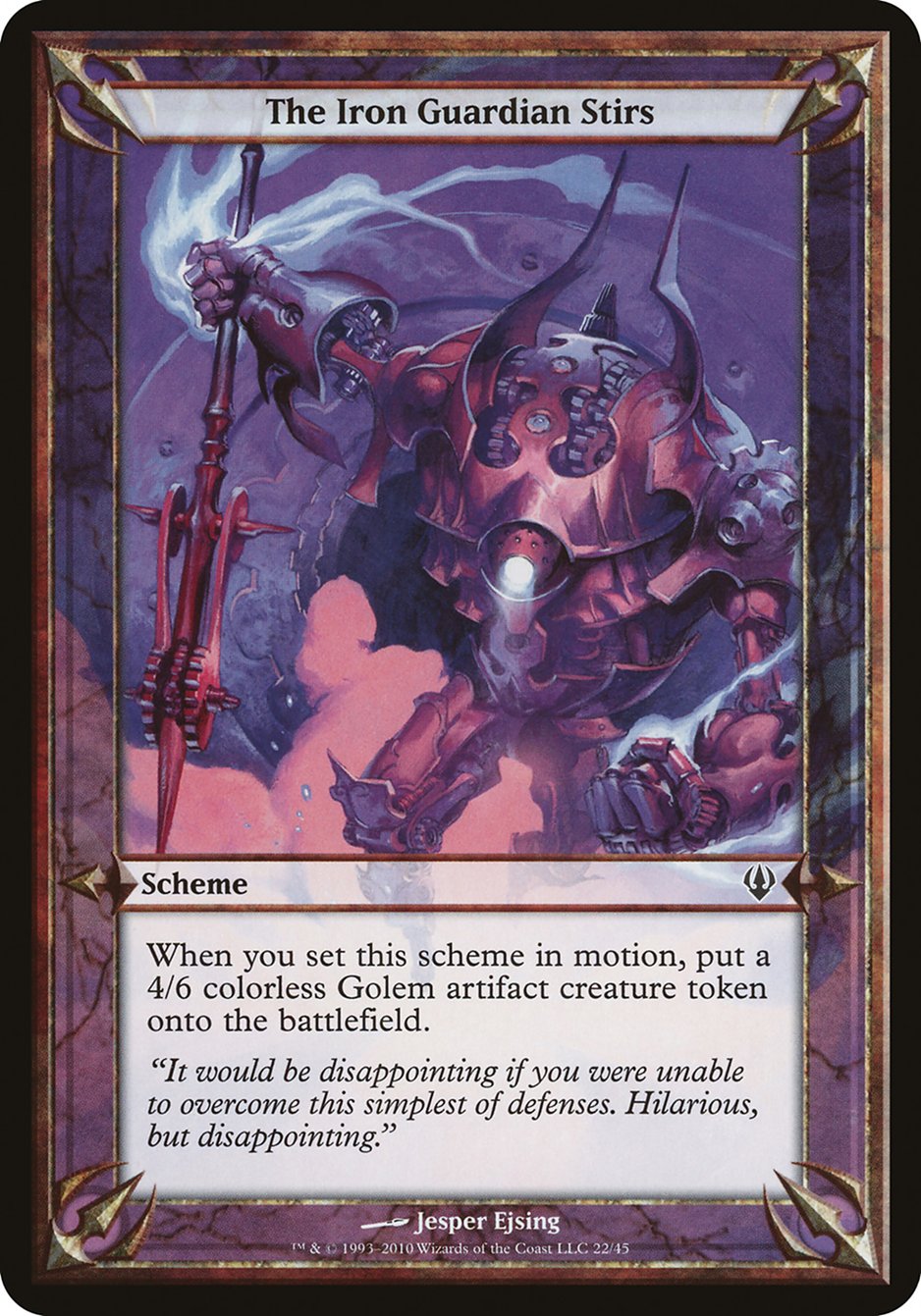 The Iron Guardian Stirs  (Oversize Cards)  | Good Games Adelaide SA