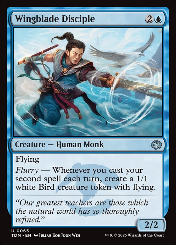 Wingblade Disciple 65 (Tarkir: Dragonstorm)  - Foil | Good Games Adelaide SA