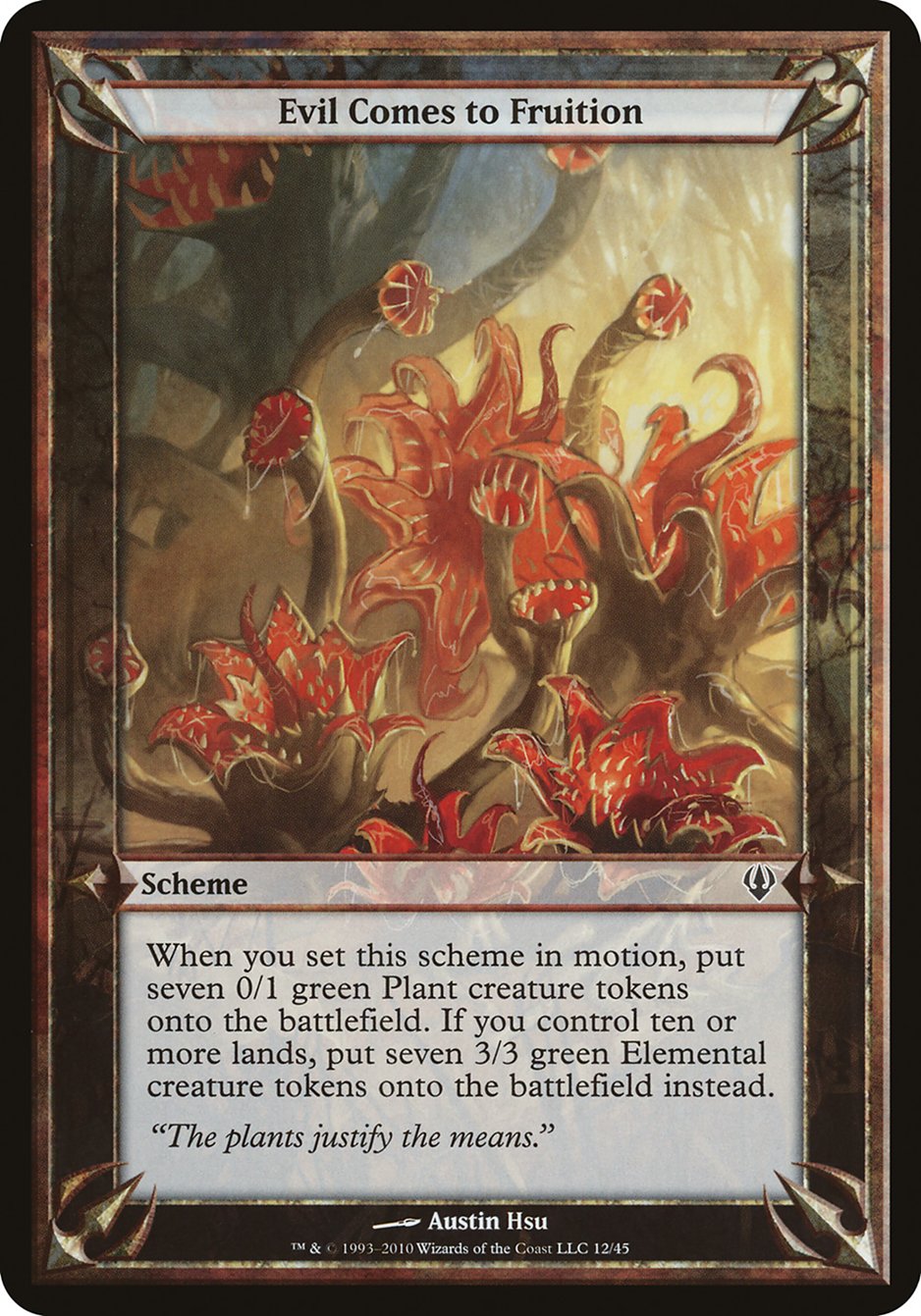 Evil Comes to Fruition  (Oversize Cards)  | Good Games Adelaide SA