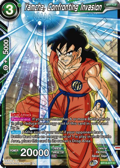 Yamcha, Confronting Invasion [BT15-077] | Good Games Adelaide SA