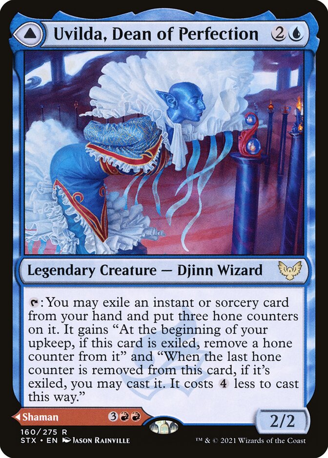 Uvilda, Dean of Perfection // Nassari, Dean of Expression 160 (Strixhaven: School of Mages)  - Foil | Good Games Adelaide SA