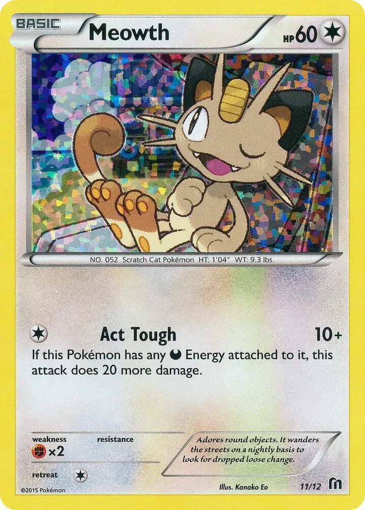 Meowth 011/012 (McDonald's Promos 2016)  - Holofoil | Good Games Adelaide SA