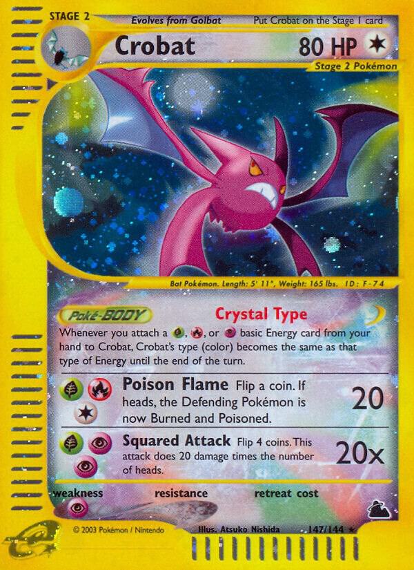 Crobat 147/144 (Skyridge)  - Holofoil | Good Games Adelaide SA