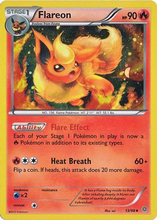 Flareon (13/98) (Cosmos Holo) [XY: Ancient Origins] | Good Games Adelaide SA