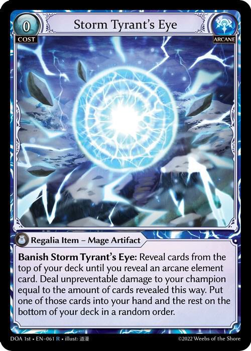 Storm Tyrants Eye 061 (Dawn of Ashes 1st Edition)  | Good Games Adelaide SA