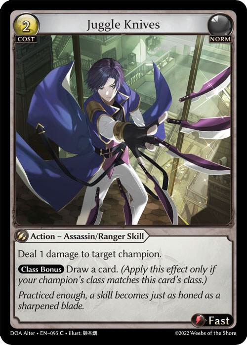 Juggle Knives 095 (Dawn of Ashes Alter Edition)  | Good Games Adelaide SA