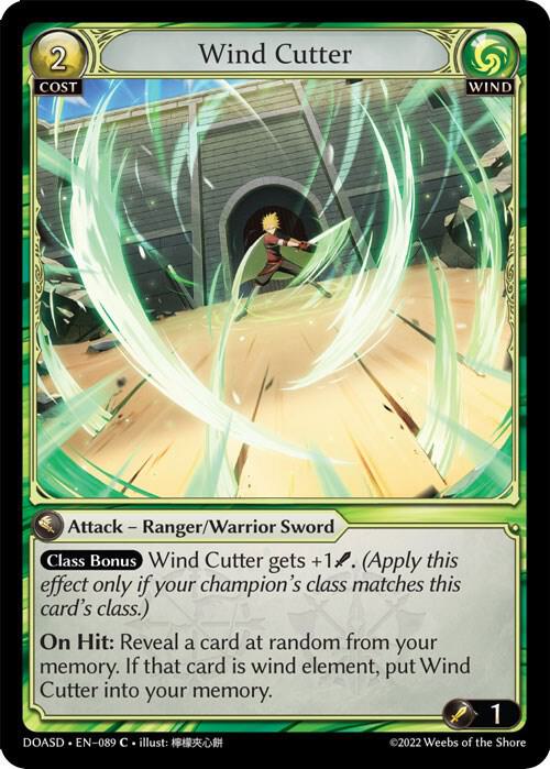 Wind Cutter 089 (Dawn of Ashes Starter Decks)  | Good Games Adelaide SA