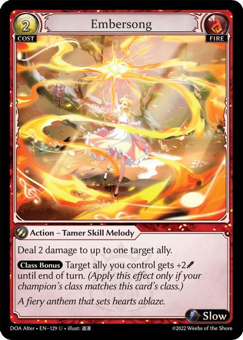 Embersong 129 (Dawn of Ashes Alter Edition)  | Good Games Adelaide SA