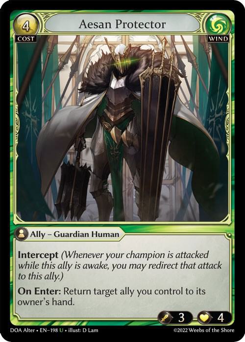 Aesan Protector 198 (Dawn of Ashes Alter Edition)  | Good Games Adelaide SA