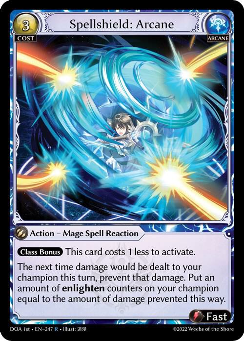 Spellshield Arcane 247 (Dawn of Ashes 1st Edition)  - Foil | Good Games Adelaide SA