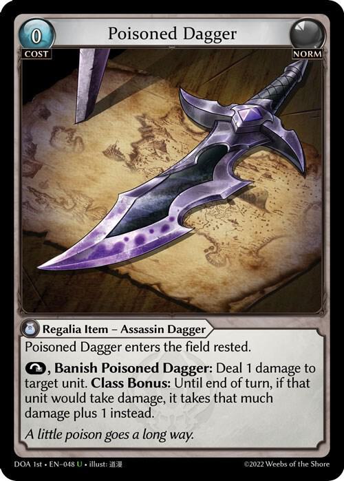 Poisoned Dagger 048 (Dawn of Ashes 1st Edition)  | Good Games Adelaide SA