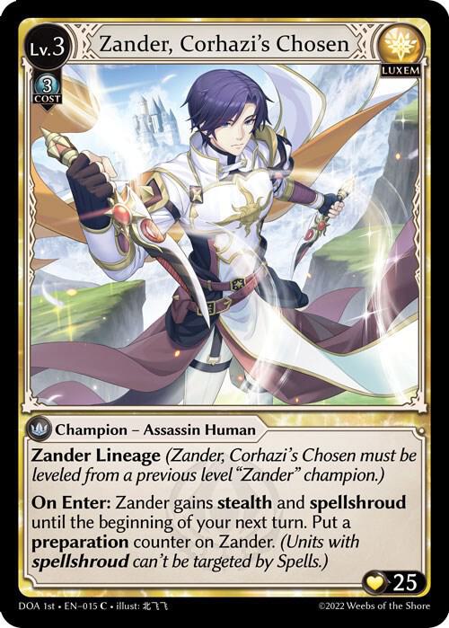 Zander Corhazis Chosen 015 (Dawn of Ashes 1st Edition)  | Good Games Adelaide SA