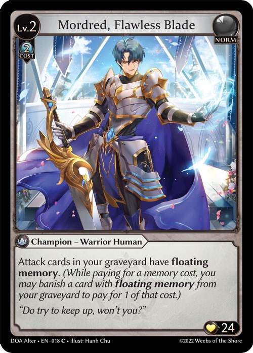 Mordred Flawless Blade 018 (Dawn of Ashes Alter Edition)  | Good Games Adelaide SA