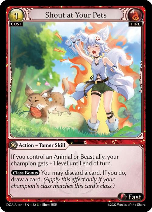 Shout at Your Pets 152 (Dawn of Ashes Alter Edition)  | Good Games Adelaide SA