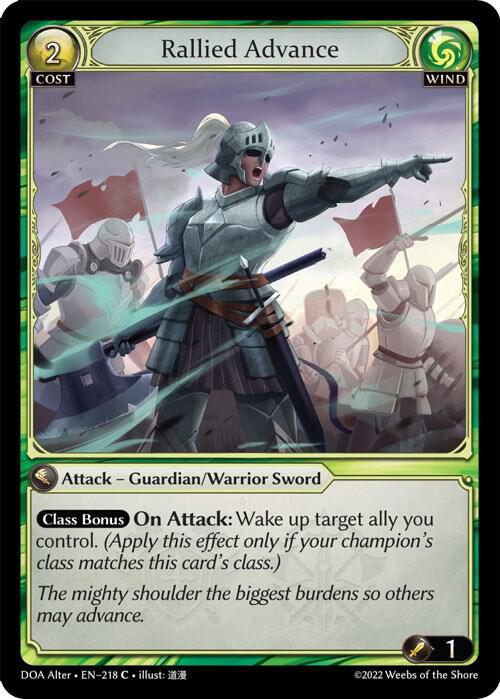 Rallied Advance 218 (Dawn of Ashes Alter Edition)  | Good Games Adelaide SA