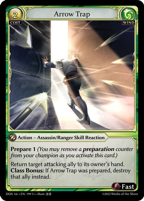 Arrow Trap 199 (Dawn of Ashes 1st Edition)  - Foil | Good Games Adelaide SA
