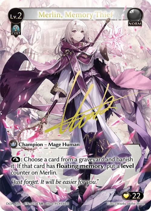 Merlin Memory Thief CSR 017 (Dawn of Ashes Alter Edition)  - Foil | Good Games Adelaide SA