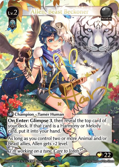 Allen Beast Beckoner CSR 016 (Dawn of Ashes Alter Edition)  - Foil | Good Games Adelaide SA