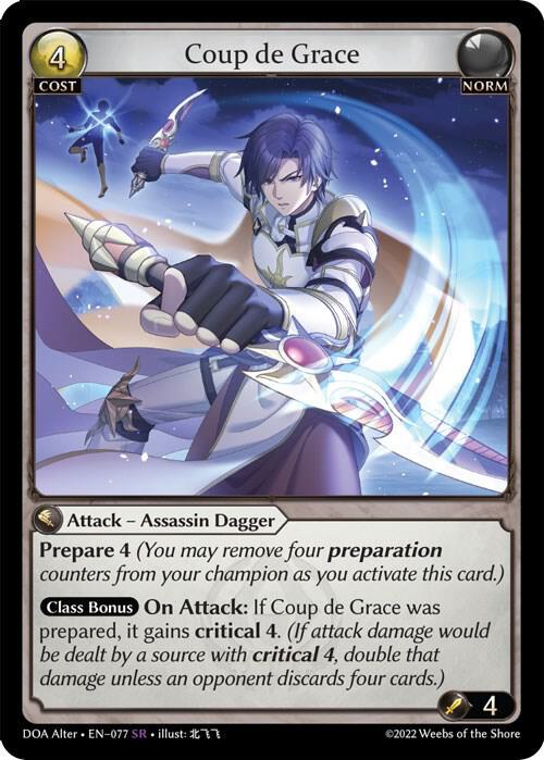 Coup de Grace 077 (Dawn of Ashes Alter Edition)  - Foil | Good Games Adelaide SA