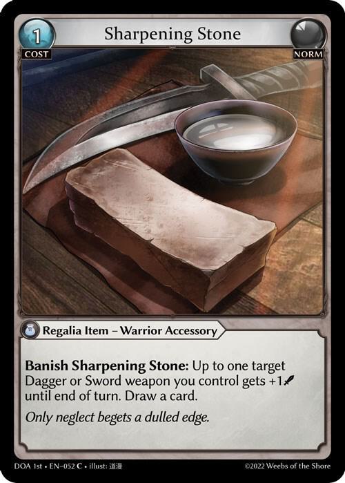 Sharpening Stone 052 (Dawn of Ashes 1st Edition)  - Foil | Good Games Adelaide SA