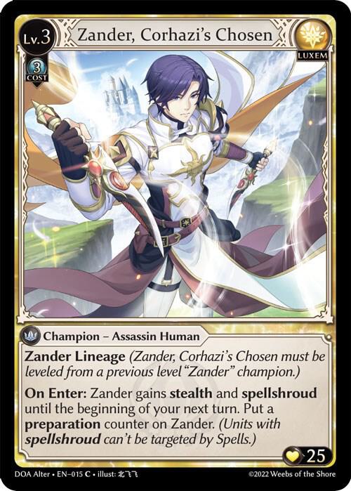 Zander Corhazis Chosen 015 (Dawn of Ashes Alter Edition)  | Good Games Adelaide SA
