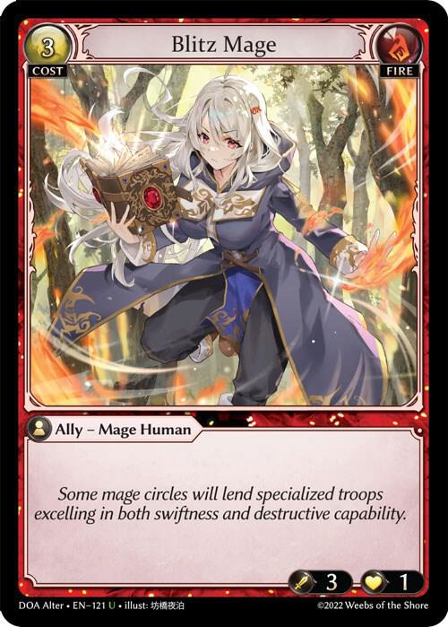 Blitz Mage 121 (Dawn of Ashes Alter Edition)  | Good Games Adelaide SA