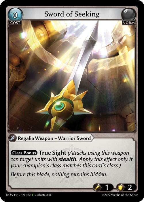 Sword of Seeking 056 (Dawn of Ashes 1st Edition)  | Good Games Adelaide SA