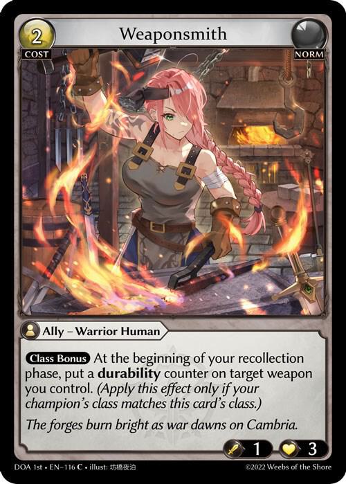 Weaponsmith 116 (Dawn of Ashes 1st Edition)  | Good Games Adelaide SA