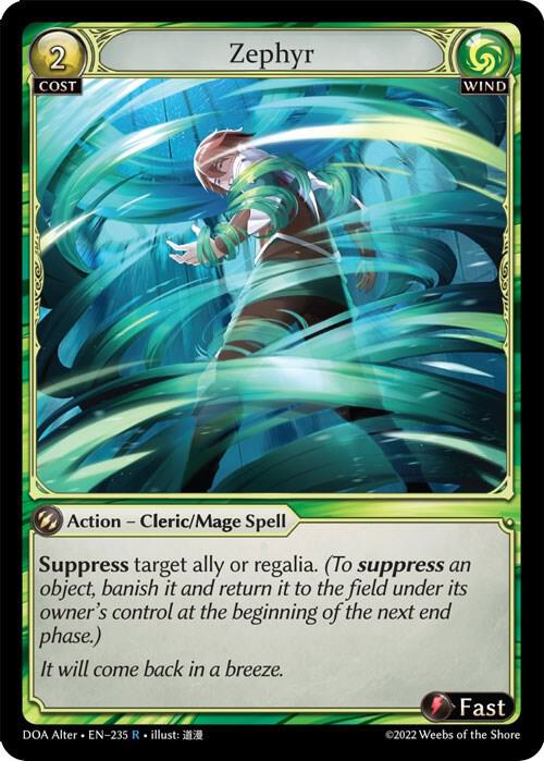 Zephyr 235 (Dawn of Ashes Alter Edition)  - Foil | Good Games Adelaide SA