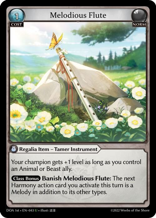 Melodious Flute 043 (Dawn of Ashes 1st Edition)  - Foil | Good Games Adelaide SA
