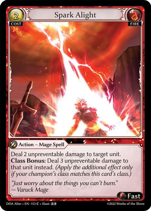 Spark Alight 153 (Dawn of Ashes Alter Edition)  - Foil | Good Games Adelaide SA
