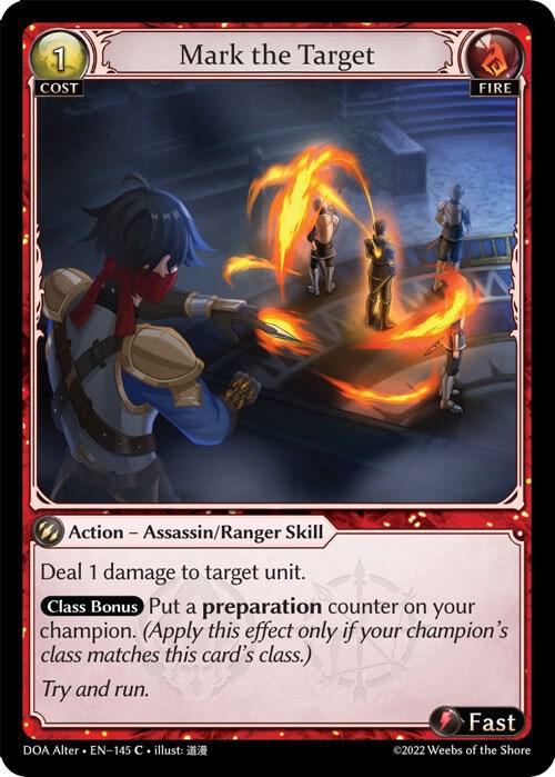 Mark the Target 145 (Dawn of Ashes Alter Edition)  - Foil | Good Games Adelaide SA