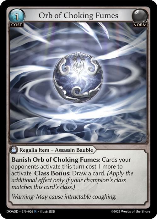 Orb of Choking Fumes 026 (Dawn of Ashes Starter Decks)  | Good Games Adelaide SA
